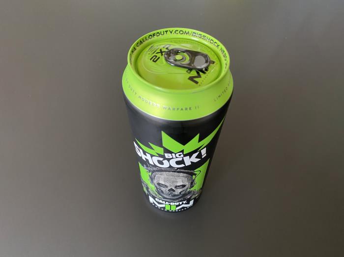 Call of Duty promotional can from Big Shock! is armed with H!GHEND